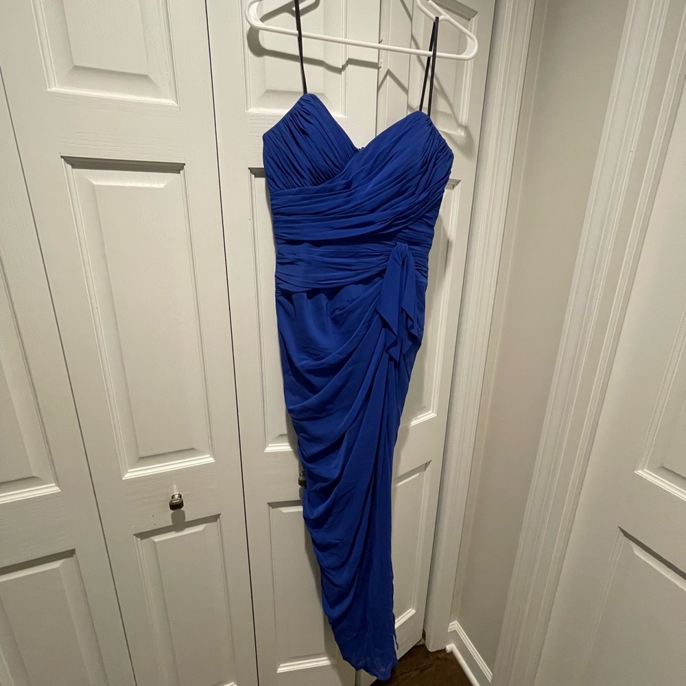 Blue David Meister Gown